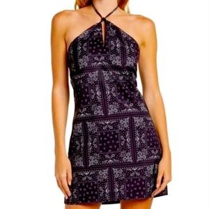 Elodie Boho Bandana Halter Dress - size XS